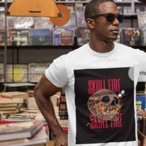 Skull Fire T-Shirt – Bold Graphic Tee for Streetwear Rebels